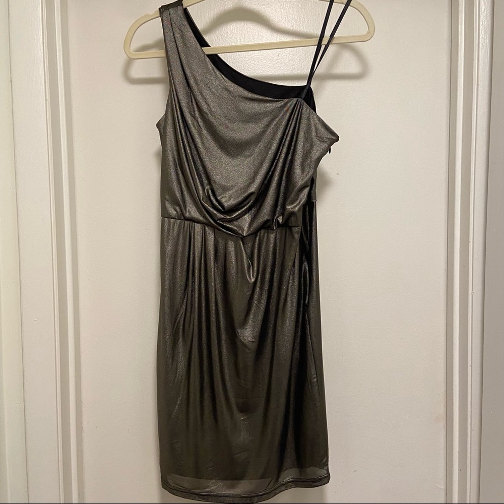 Adrianna Papell one shoulder cocktail dress
